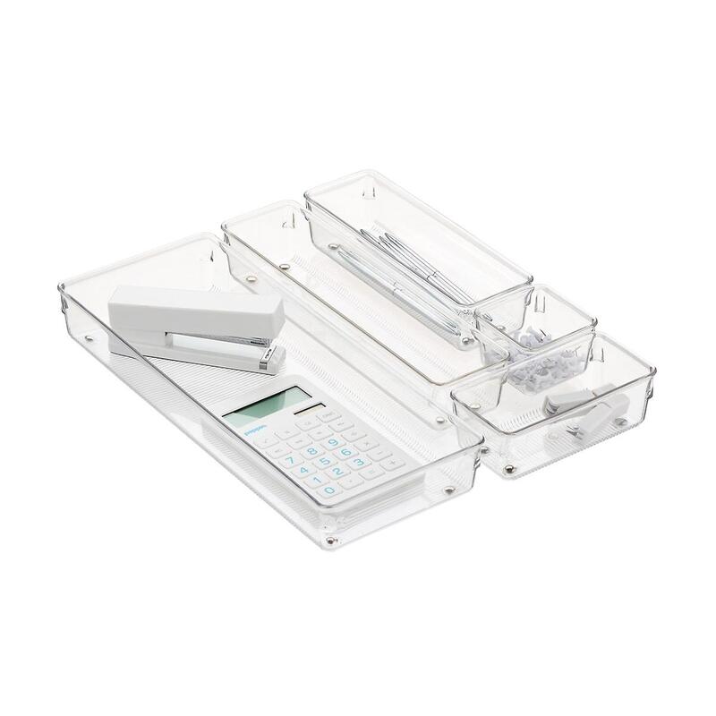 Shallow drawer for office organizing