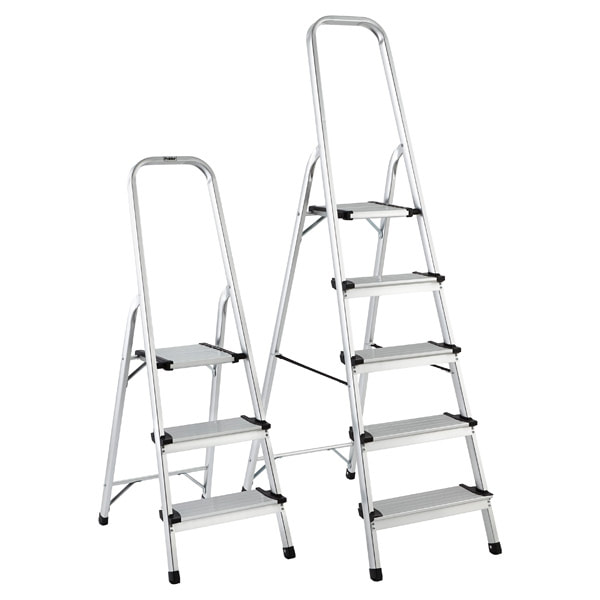 3 & 5 Step Aluminum Ladders
