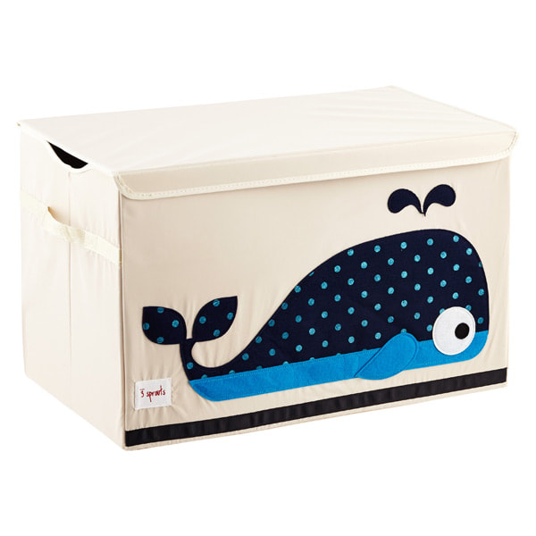 3 Sprouts Whale Toy Storage Box