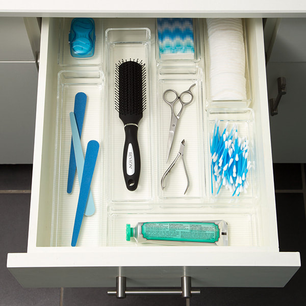 Shallow Clear Drawer Organizers