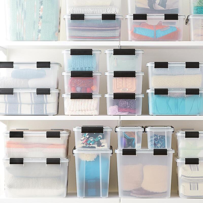 Closet Storage Systems - Clear Totes
