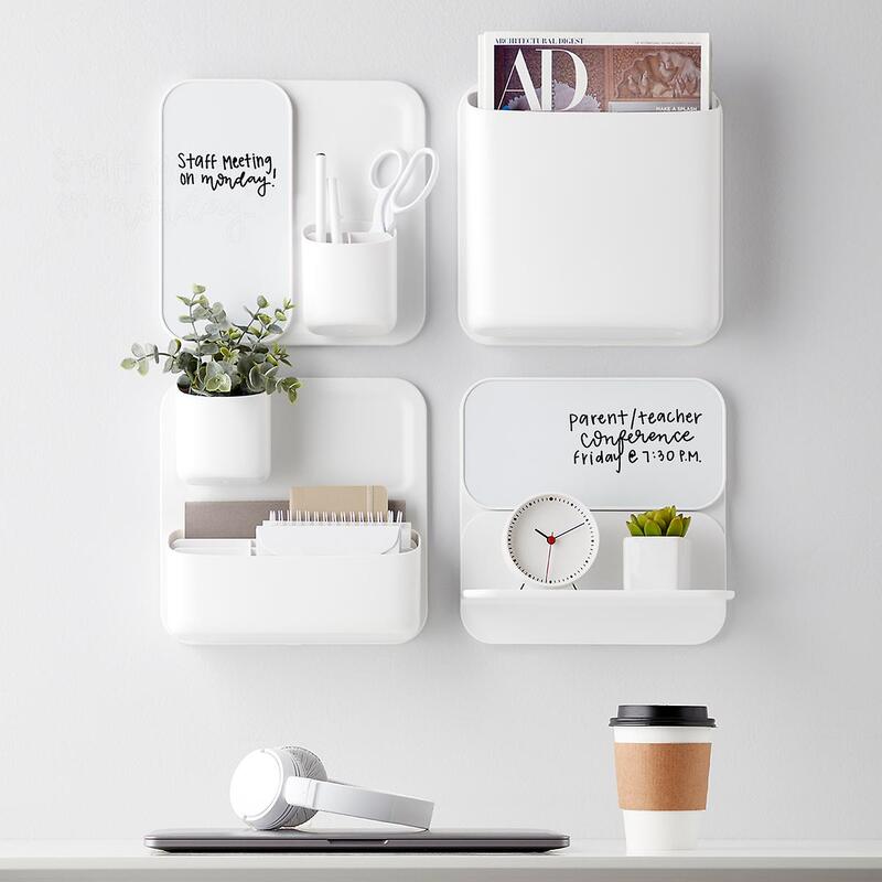Magnetic office organizing modular system